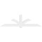 Ekena Millwork Redmond Architectural Grade PVC Gable Bracket, 108"W x 31 1/2"H x 6"D x 6"F, 7/12 Pitch GBP108X32X0606RED00 - alternate 4